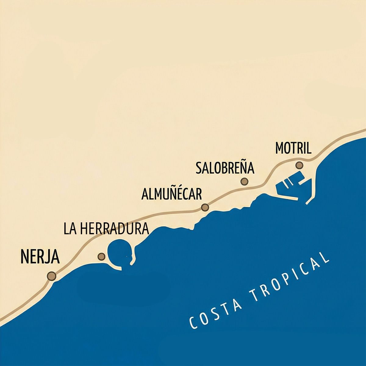 Mapa Costa Tropical
